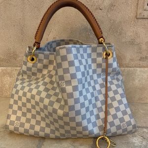 Artsy MM Damier Azur Canvas